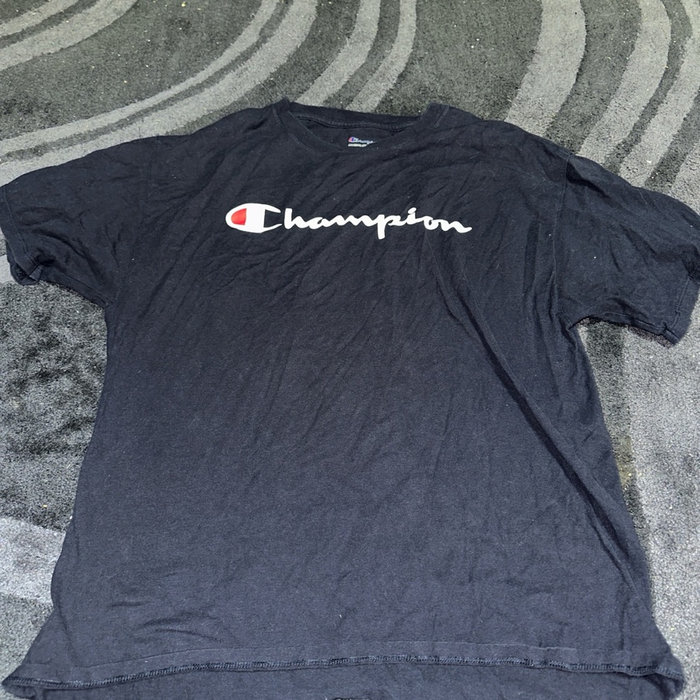 Large  Navy Champion Tee